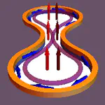 Inductively guided circuits for ultracold dressed atoms